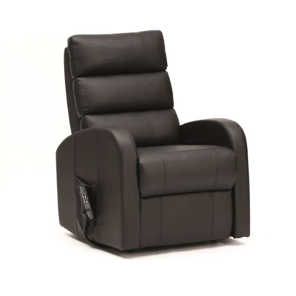 DRIVE Three Tier Dual Motor Riser and Recliner PU Leather Black Rapid Mobility