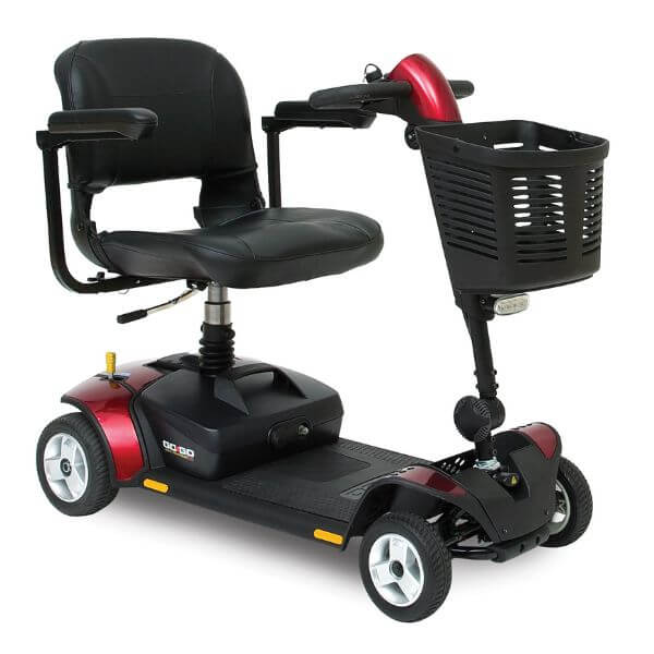 Pride Go-Go Elite Traveller LX Mobility Scooter with suspension seat, front light and high level charging point - Rapid Mobility Ltd